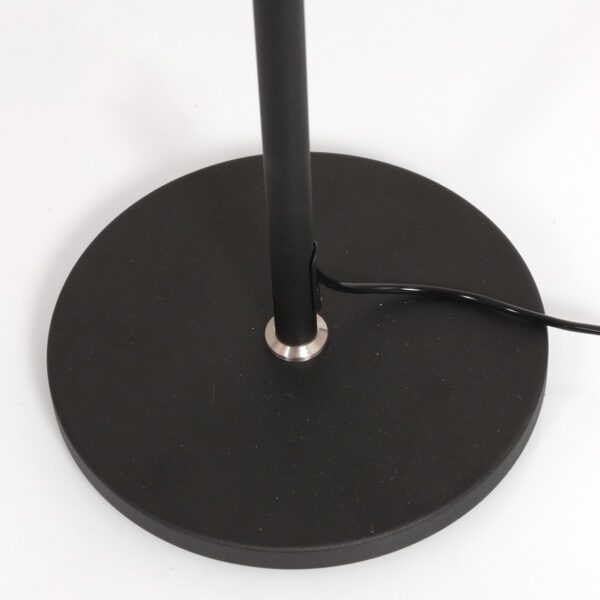 Steinhauer Stehleuchte Turound höhenverstellbar in Schwarz mit rauchfarbenem Diffusor Detailansicht Leuchtenfuß