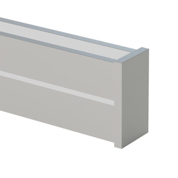 Steinhauer Pendelleuchte Bande Slim in Stahl mit 114 cm Detailansicht Leuchtenschirm