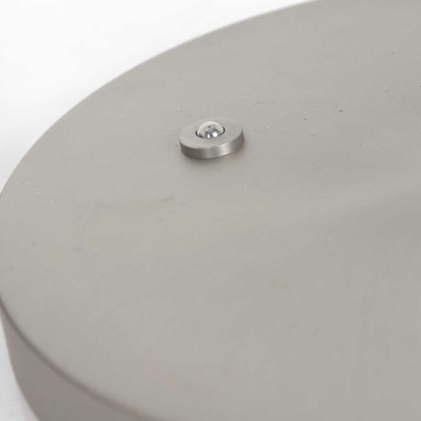 Steinhauer Tischleuchte Turound Flex in Stahl mit rauchfarbenen Diffusor Detailansicht Pushdimmer