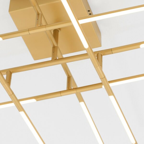 Nova Luce Deckenleuchte Raccio 6-armig in Gold Detailansicht