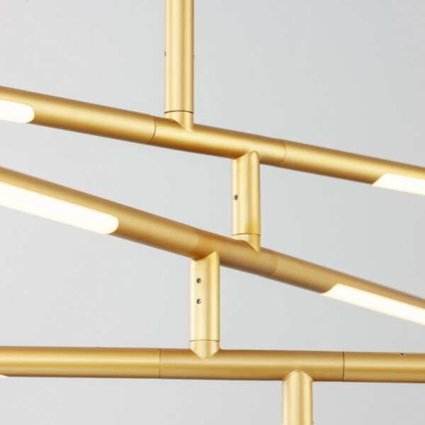 Nova Luce Deckenleuchte Raccio Flex in Gold Detailansicht