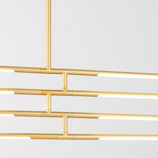 Nova Luce Deckenleuchte Raccio Flex in Gold Detailansicht