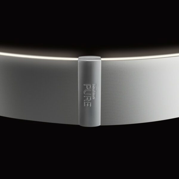 Paul Neuhaus Pendelleuchte Pure E-Clipse in Aluminium Detailansicht Schirm
