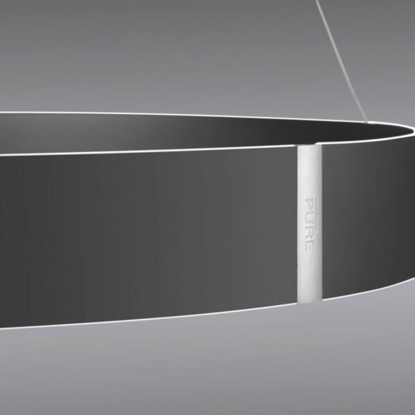 Paul Neuhaus Pendelleuchte Pure E-Clipse in Grau Detailansicht Schirm