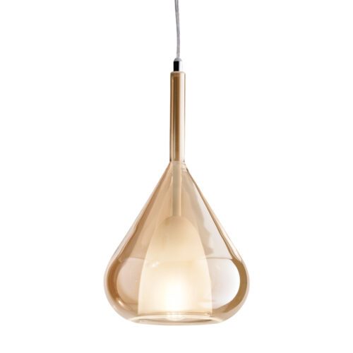 Fabas Luce Pendelelement Lila in Amber mit ø 20 cm