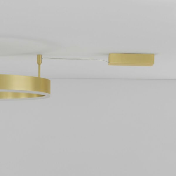 Nova Luce Deckenleuchte Motif in Gold mit 60 cm Detailansicht