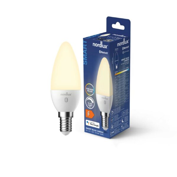 Nordlux Smart-LED-Filament Kerze Opal E14