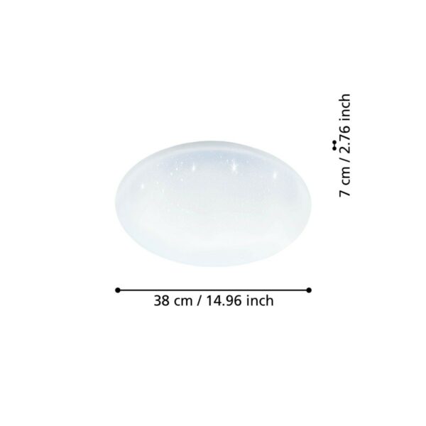 Eglo Deckenleuchte Totari-Z mit 38 cm (Kristalleffekt) Maße