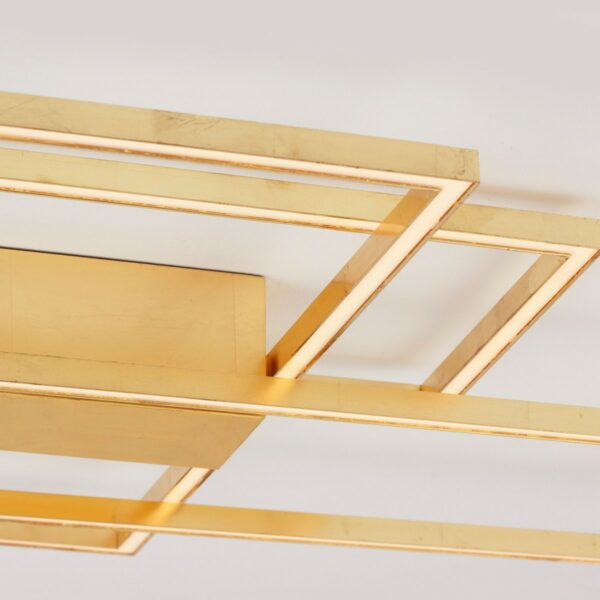Nova Luce Deckenleuchte Bilbao Form 3 in Gold Detailansicht