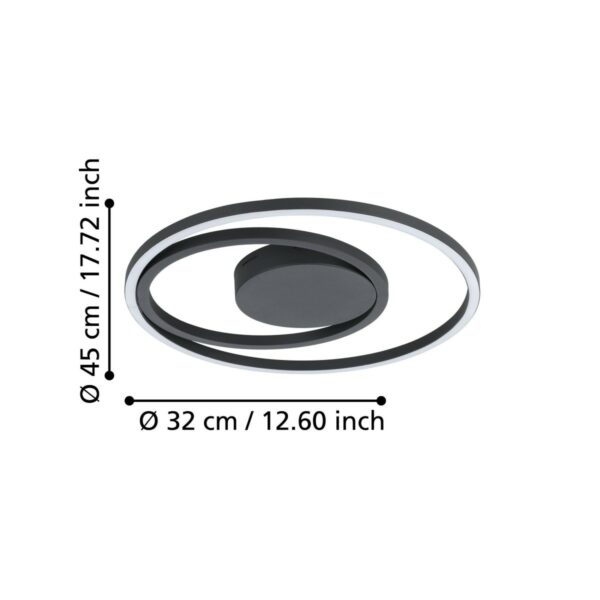 Eglo Deckenleuchte Calagrano-Z rund (ø32 cm) Maße