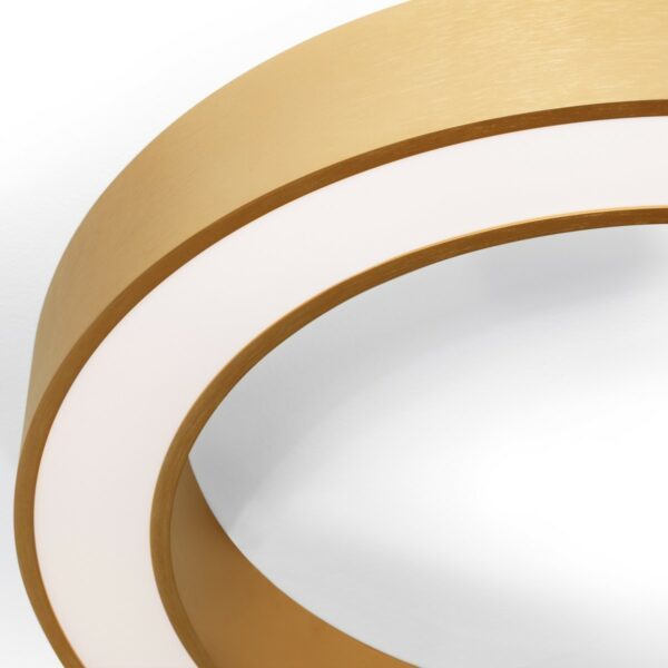 Nova Luce Deckenleuchte Morbido in Gold mit 60 cm Detailansicht