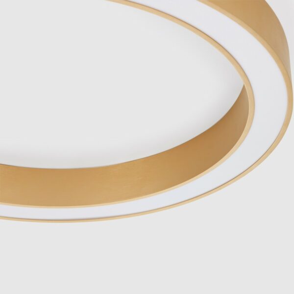 Nova Luce Deckenleuchte Morbido in Gold mit 80 cm Detailansicht