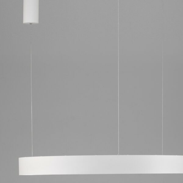 Nova Luce Pendelleuchte Morbido in Weiß mit 80 cm