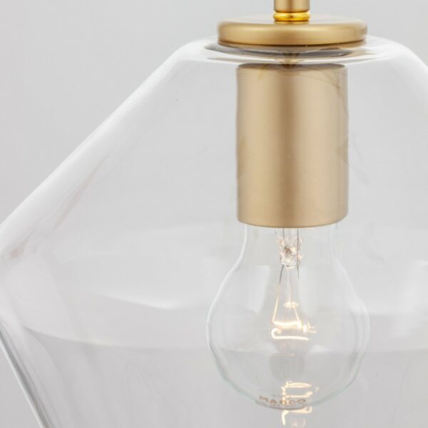 Nova Luce Pendelleuchte Prisma Form 1 Detailansicht Glasschirm