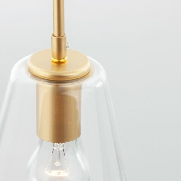 Nova Luce Pendelleuchte Prisma Form 2 Detailansicht Glasschirm