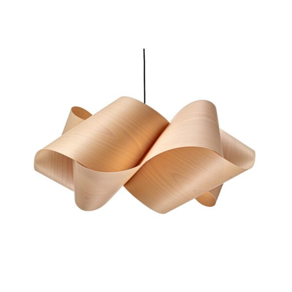 LZF Pendelleuchte Swirl Large in Natural Beech