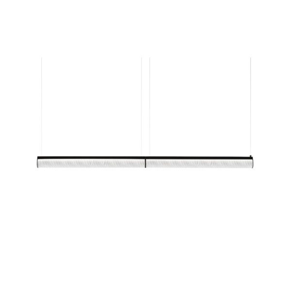 Slamp Pendelleuchte Modula Suspension mit 192 cm in Black/Plissé