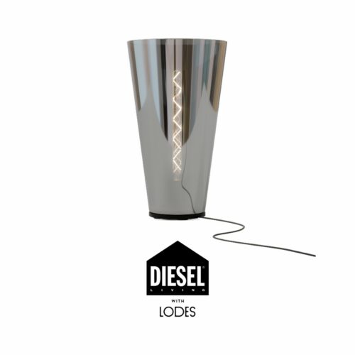 Diesel Living with Lodes Tischleuchte Megaphone in Chrome