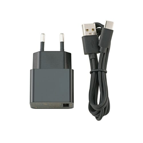 Sigor USB-C Ladekabel inkl. Netzteil in Schwarz