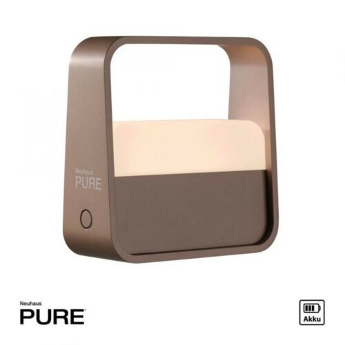 Paul Neuhaus Akku-Tischleuchte Pure-Go in Bronze