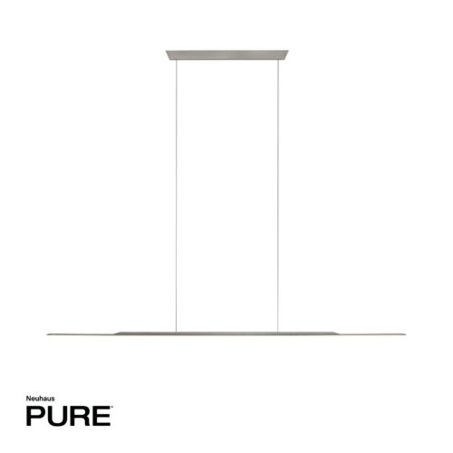 Paul Neuhaus Pendelleuchte Pure-Surface mit 125 cm in Grau