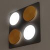 Lupia Licht Wandleuchte Concept Plate 4-flammig (quadratisch) Wohnbeispiel 3