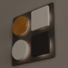 Lupia Licht Wandleuchte Concept Plate 4-flammig (quadratisch) Wohnbeispiel 4