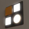 Lupia Licht Wandleuchte Concept Plate 4-flammig (quadratisch) Wohnbeispiel 5
