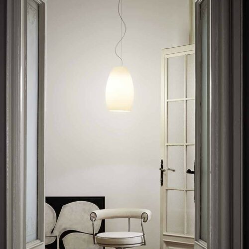 Foscarini Pendelleuchte Buds 1 in Weiß Ambientebeispiel