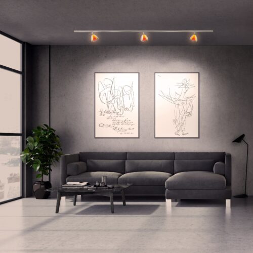 Bruck ALL-IN Schiene mit Silva 110 Spots im Wohnbeispiel