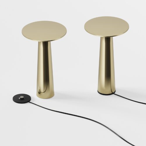IP44.de Akku-Tischleuchte lix in brass